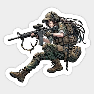 Tactical Girl Sticker